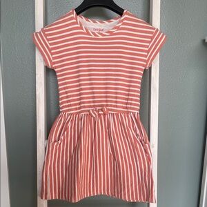 Cat & Jack Coral and White Striped Dress